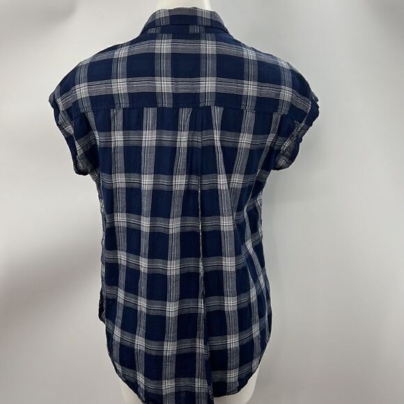 Lucky Brand small short sleeve Buffalo check top - Picture 5 of 7